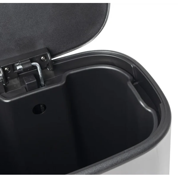 Відро для сміття з плавним закриттям овальне Mixxus Premium Diverse-TC0112 SS Color 12л колір наржавійка (MI7079)