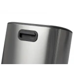 Мусорное ведро с плавным закрытием овальное Mixxus Premium Diverse-TC0112 SS Color 12л цвет нержавейка (MI7079)