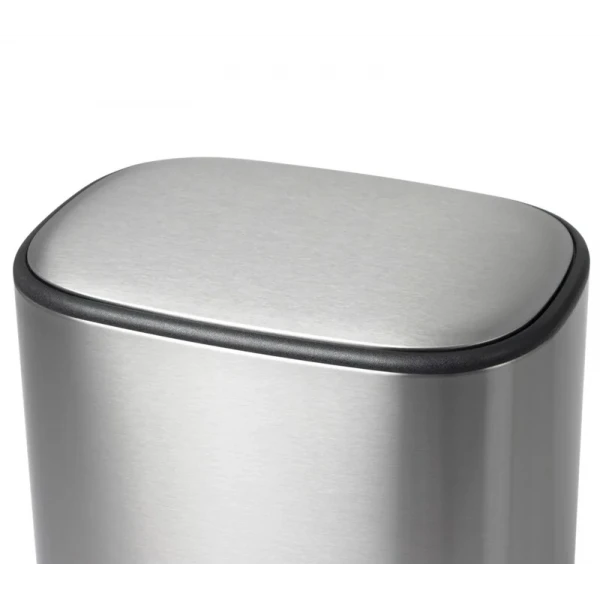Мусорное ведро с плавным закрытием овальное Mixxus Premium Diverse-TC0112 SS Color 12л цвет нержавейка (MI7079)