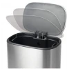 Мусорное ведро с плавным закрытием овальное Mixxus Premium Diverse-TC0112 SS Color 12л цвет нержавейка (MI7079)