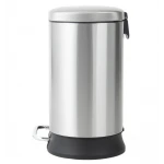 Мусорное ведро с плавным закрытием овальное Mixxus Premium Strong-TC0105 SS Color 5л цвет нержавейка (MI7080)