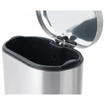 Мусорное ведро с плавным закрытием овальное Mixxus Premium Strong-TC0105 SS Color 5л цвет нержавейка (MI7080)