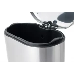 Мусорное ведро с плавным закрытием овальное Mixxus Premium Strong-TC0120 SS Color 20л цвет нержавейка (MI7081)