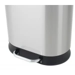 Мусорное ведро с плавным закрытием овальное Mixxus Premium Strong-TC0120 SS Color 20л цвет нержавейка (MI7081)