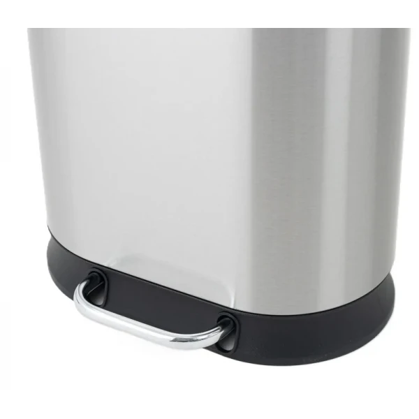 Мусорное ведро с плавным закрытием овальное Mixxus Premium Strong-TC0120 SS Color 20л цвет нержавейка (MI7081)