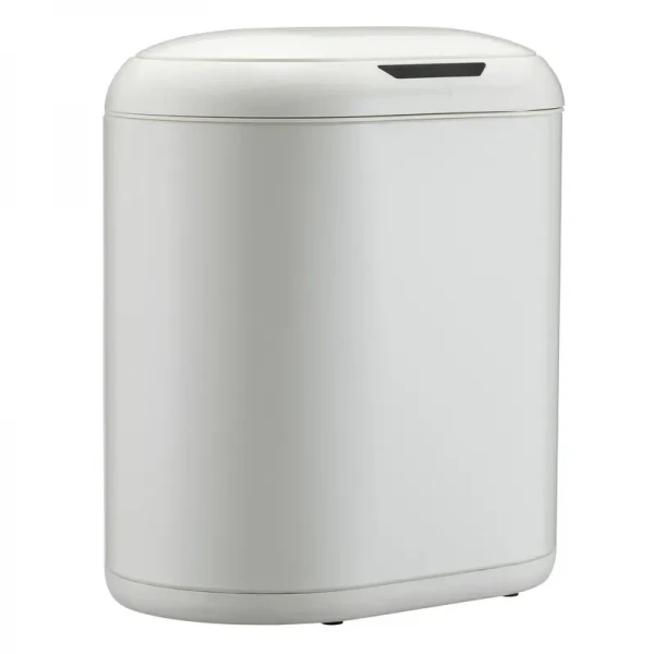 Мусорное ведро сенсорное овальное Mixxus Premium Topper-TC0112 White 12л цвет белый (MI7082)