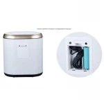 Мусорное ведро сенсорное овальное Mixxus Premium Topper-TC0112 White 12л цвет белый (MI7082)