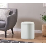Мусорное ведро сенсорное овальное Mixxus Premium Topper-TC0112 White 12л цвет белый (MI7082)