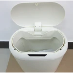 Мусорное ведро сенсорное овальное Mixxus Premium Topper-TC0112 White 12л цвет белый (MI7082)