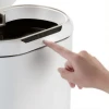 Мусорное ведро сенсорное овальное Mixxus Premium Topper-TC0112 White 12л цвет белый (MI7082)