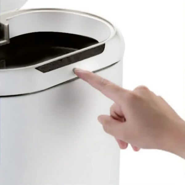 Мусорное ведро сенсорное овальное Mixxus Premium Topper-TC0112 White 12л цвет белый (MI7082)