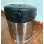 Відро для сміття сенсорне кругле Mixxus Premium Ellipse-TC0109 Chrome-Black 9л (хром-чорне) (MI7083)