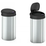 Мусорное ведро сенсорное круглое Mixxus Premium Ellipse-TC0109 Chrome-Black 9л (хром-черное) (MI7083)