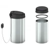 Мусорное ведро сенсорное круглое Mixxus Premium Ellipse-TC0109 Chrome-Black 9л (хром-черное) (MI7083)