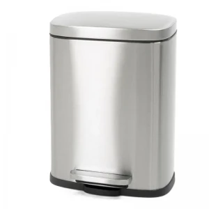Відро для сміття з плавним закриттям прямокутне Mixxus Bevel-TC0105 SS Color 5л колір наржавійка (MI7086)