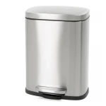 Мусорное ведро с плавным закрытием прямоугольное Mixxus Bevel-TC0105 SS Color 5л цвет нержавейка (MI7086)