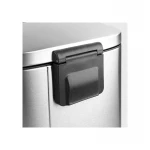 Мусорное ведро с плавным закрытием прямоугольное Mixxus Bevel-TC0105 SS Color 5л цвет нержавейка (MI7086)