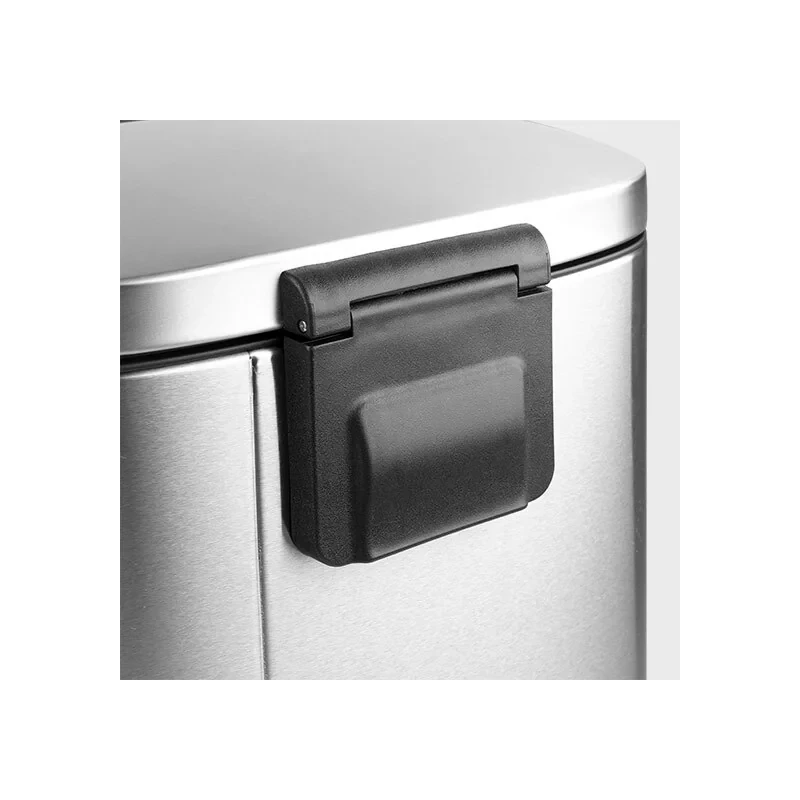 Мусорное ведро с плавным закрытием прямоугольное Mixxus Bevel-TC0105 SS Color 5л цвет нержавейка (MI7086)