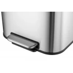 Мусорное ведро с плавным закрытием прямоугольное Mixxus Cubic-TC0105 SS Color 5л цвет нержавейка (MI7088)