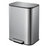 Мусорное ведро с плавным закрытием прямоугольное Mixxus Cubic-TC0105 SS Color 5л цвет нержавейка (MI7088)