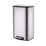 Відро для сміття з плавним закриттям прямокутне Mixxus Cubic-TC0112 SS Color 12л колір нержавійка (MI7089)