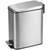 Мусорное ведро с плавным закрытием прямоугольное Mixxus Diverse-TC0312 SS Color 12л цвет нержавейка (MI7090)