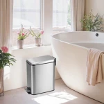 Мусорное ведро с плавным закрытием прямоугольное Mixxus Diverse-TC0312 SS Color 12л цвет нержавейка (MI7090)