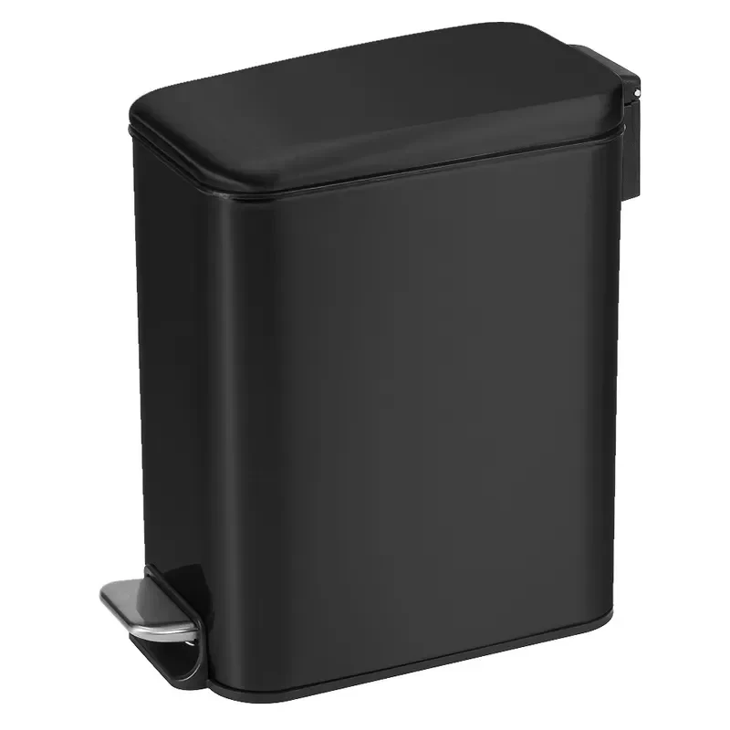 Мусорное ведро с плавным закрытием прямоугольное Mixxus Diverse-TC0312 Black 12л цвет черный (MI7091)