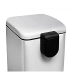 Відро для сміття з плавним закриттям квадратне Mixxus Style-TC0106 SS Color 6л колір наржавійка (MI7092)