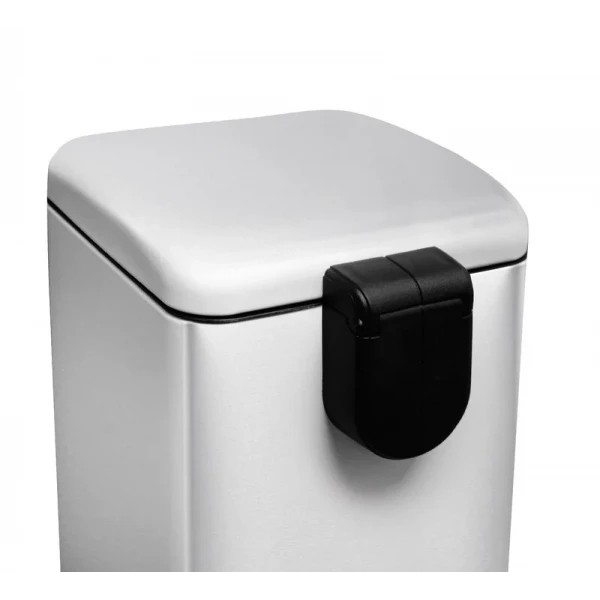 Відро для сміття з плавним закриттям квадратне Mixxus Style-TC0106 SS Color 6л колір наржавійка (MI7092)