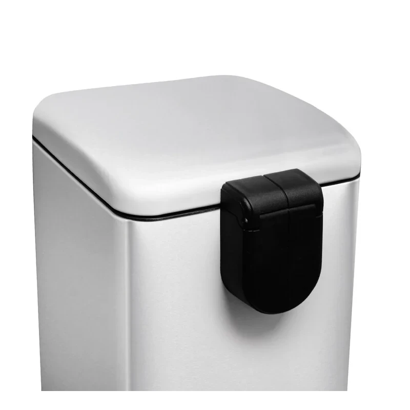 Мусорное ведро с плавным закрытием квадратное Mixxus Style-TC0106 SS Color 6л цвет нержавейка (MI7092)