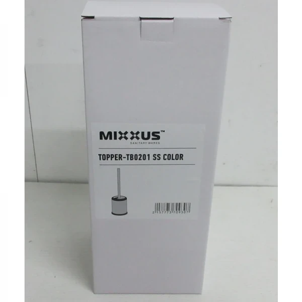 Йоржик для унітазу підлоговий Mixxus Topper-TB0201 SS Color колір нержавійка (MI7093)