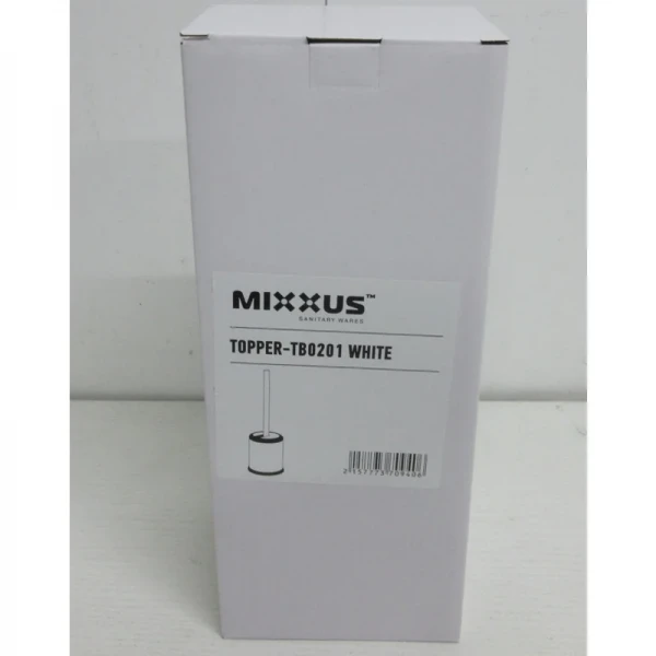 Йоржик для унітазу підлоговий Mixxus Topper-TB0201 White колір білий (MI7094)