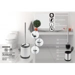 Ершик для унитаза напольный Mixxus Topper-TB0201 Black цвет черный (MI7095)