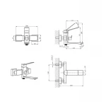 Змішувач для ванни Mixxus Wilson 009 Euro (MI7130)