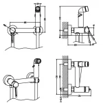 Смеситель для гигиенического душа Mixxus Davis 024 с лейкой (MI7148)