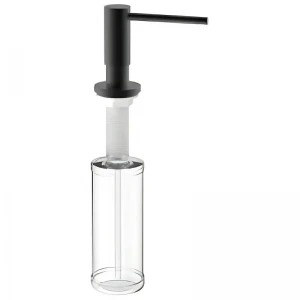 Дозатор для мийного засобу врізний Mixxus DIS-03.SUS Black з нерж.сталі SUS304 300 мл (чорний) (MI7155)