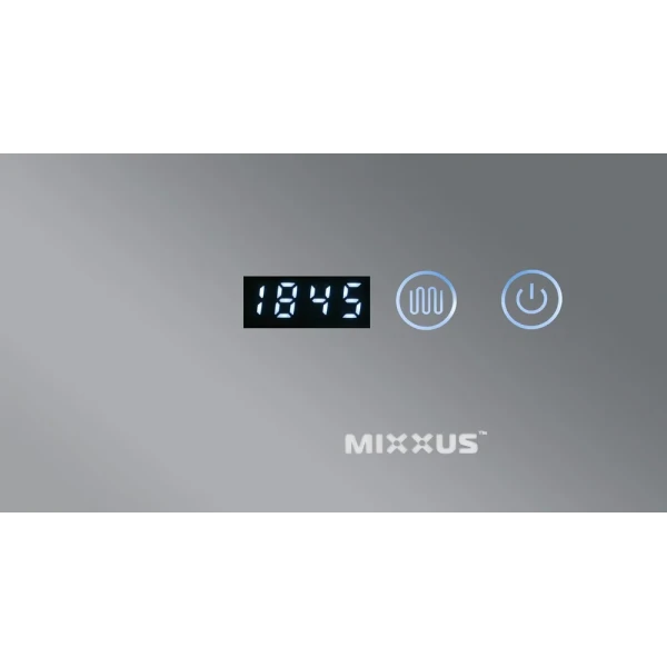 Зеркало Mixxus HARD MR06-60x80-CASE с Led Touch, Anti-fog, димером, регулятором яркости, часами (MI7157)