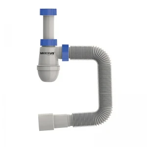Сифон для умивальника MIXXUS SU-04-A поліпропілен білий, 1 1/4