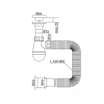 Сифон для умивальника Mixxus SU-09-A 1 1/4