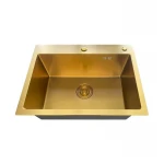 Мийка Mixxus MH5843 Micro Decor Brushed Gold (3.0/0.8) з нерж. сталі (колір матове золото) (MI8218)