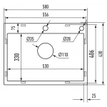 Мийка Mixxus MH5843 Micro Decor Black (3.0/0.8) з нерж. сталі (колір чорний) (MI8219)