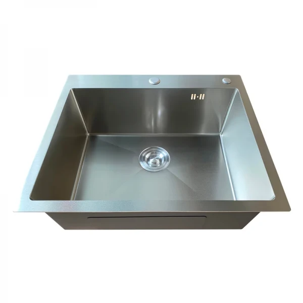 Мойка Mixxus MH6050 Micro Decor SS Color (3.0/0.8) из нерж. стали (цвет нержавейка) (MI8220)