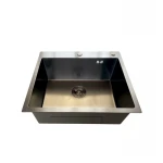 Мойка Mixxus MH6050 Micro Decor Graphite (3.0/0.8) из нерж. стали (цвет графит) (MI8221)