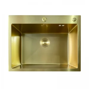 Мийка Mixxus MH6050 Micro Decor Brushed Gold (3.0/0.8) з нерж. сталі (колір матове золото) (MI8222)