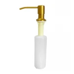 Дозатор для мийного засобу врізний Mixxus DIS-01.SUS Brushed Gold з SUS304 300 мл (кол.матове золото) (MI8224)