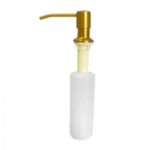 Дозатор для мийного засобу врізний Mixxus DIS-01.SUS Brushed Gold з SUS304 300 мл (кол.матове золото) (MI8224)