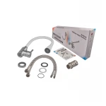 Смеситель для кухни MIXXUS SUS-011-T REFL.WHITE нержавеющая сталь SUS304 / белый с гибким силиконовым изливом (MI8228)