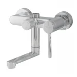 Душова колона зі змішувачем Mixxus Premium Verdi 009-J латунна хромована з коротким виливом (MI8244)