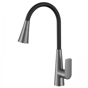 Змішувач для кухні Mixxus Premium Matis 011-T (NUT) Graphite Refl.Black (Колір граф.+сил.вилив чорн) (MI8268)